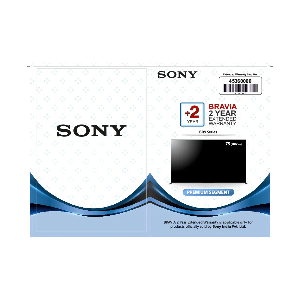 SONY BRAVIA +2Yr LCD EW 189cm(75)-(BR9)