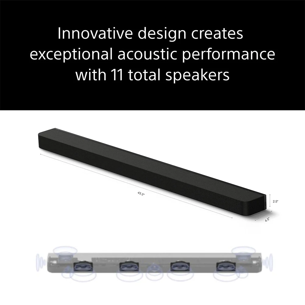 Sony Bravia Theatre Bar 8(HT-A8000) with 360 SSM,IMAX,Dolby Atmos/DTSx Premium Soundbar Home Theatre System with subwoofer SW3 & Rear Speaker SA-RS5(360 RA,Voice Zoom3,8K/4K HDR,HDMI eArc,BT),Black - Image 4