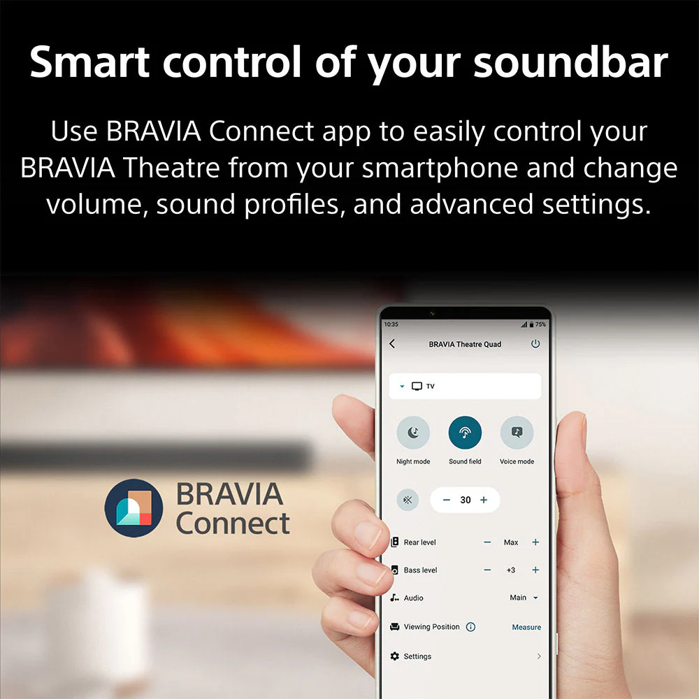 BRAVIA Theater Bar 8 Sound Bar Surround Sound Home Theater with 11 speakers, Dolby Atmos/DTS:X, 360 Spatial Sound Mapping, HDMI 2.1 and supports Spotify Connect/Apple AirPlay - Image 11