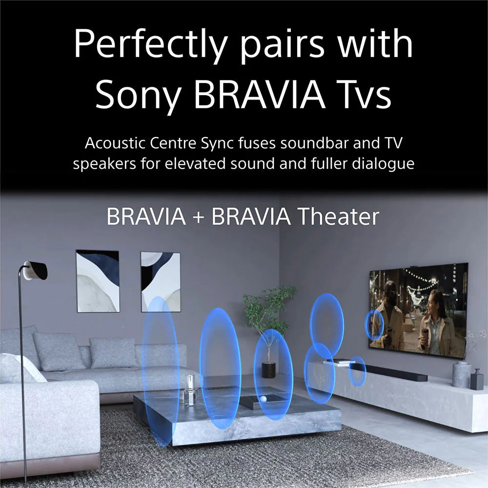 Sony Bravia Theatre Bar 9(HT-A9000) with 360 SSM,IMAX,Dolby Atmos/DTSx Premium Soundbar Home Theatre System with subwoofer SW7 & Rear Speaker SA-RS3S(360 RA,Voice Zoom3,8K/4K HDR,HDMI eArc,BT),Black - Image 8