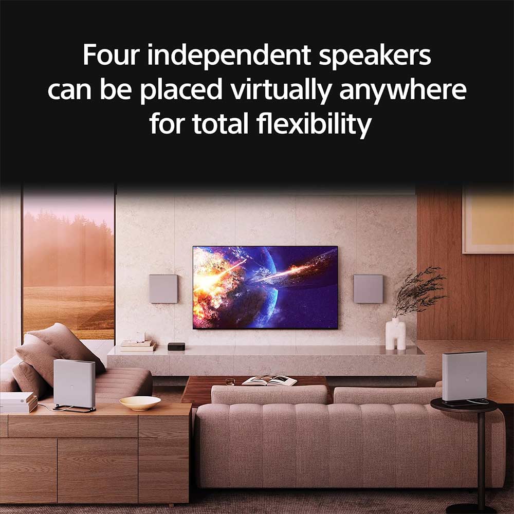 Sony Bravia Theatre Quad (HT-A9M2) Premium Home Theatre System with 360 SSM, All Wireless multi Dimensional Surround Sound (IMAX,Dolby Atmos/DTSx,360 RA,Voice Zoom3, Alexa & Google, 8K/4K HDR),Grey - Image 9