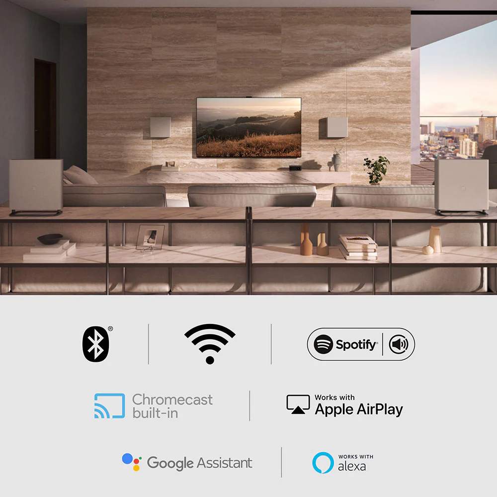 Sony Bravia Theatre Quad(HT-A9M2+ SA-SW3) Premium Home Theatre System with 360SSM,Multi Dimensional Sound with Wireless Subwoofer SW3 (IMAX,Dolby Atmos/DTSx,360RA,Voice Zoom3,Alexa & Google,8K/4K HDR),Grey - Image 7