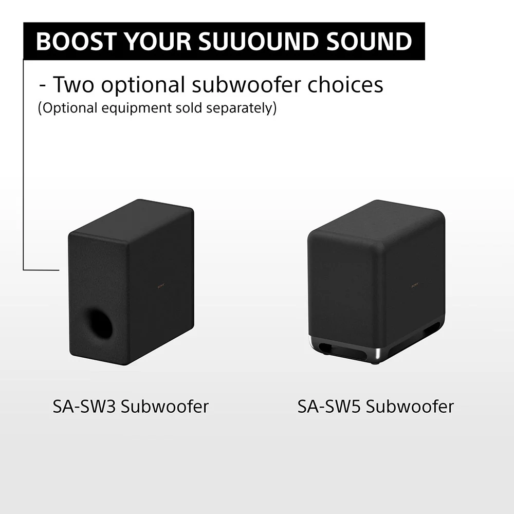 Sony Bravia Theatre Quad(HT-A9M2+ SA-SW5) Premium Home Theatre System with 360SSM,Multi Dimensional Sound with Wireless Subwoofer SW5 (IMAX,Dolby Atmos/DTSx,360RA,Voice Zoom3,Alexa & Google,8K/4K HDR),Grey - Image 8