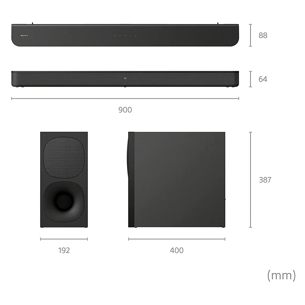 Sony HT-S400 2.1ch Soundbar With Powerful Wireless Subwoofer, S-Force PRO Front Surround Sound and Dolby Digital - Image 10