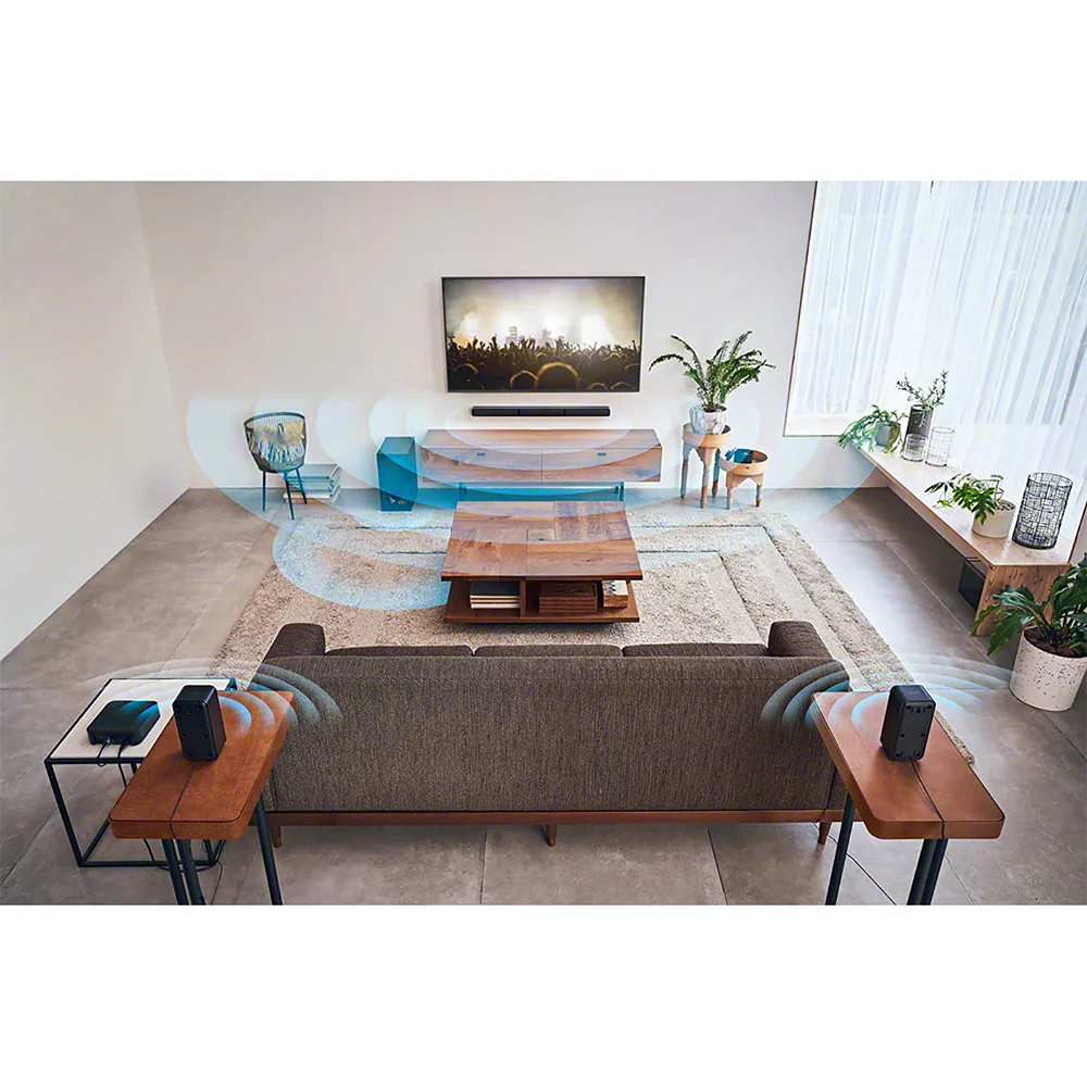 Sony HT-S40R Real 5.1ch Dolby Audio Soundbar for TV with Subwoofer & Wireless Rear Speakers, 5.1ch Home Theatre System (600W, Bluetooth & USB Connectivity, HDMI & Optical Connectivity, Sound Mode) - Image 4