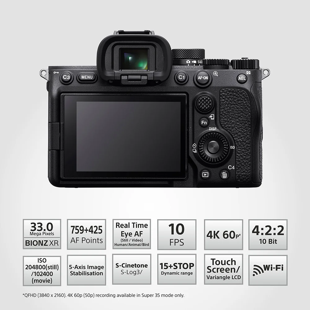 Sony Alpha 7IV Full-Frame Hybrid Camera (ILCE-7M4K) | 33 MP  Mirrorless Camera, 10 FPS, 4K/60p, with 28 -70 mm Zoom Lens - Image 3