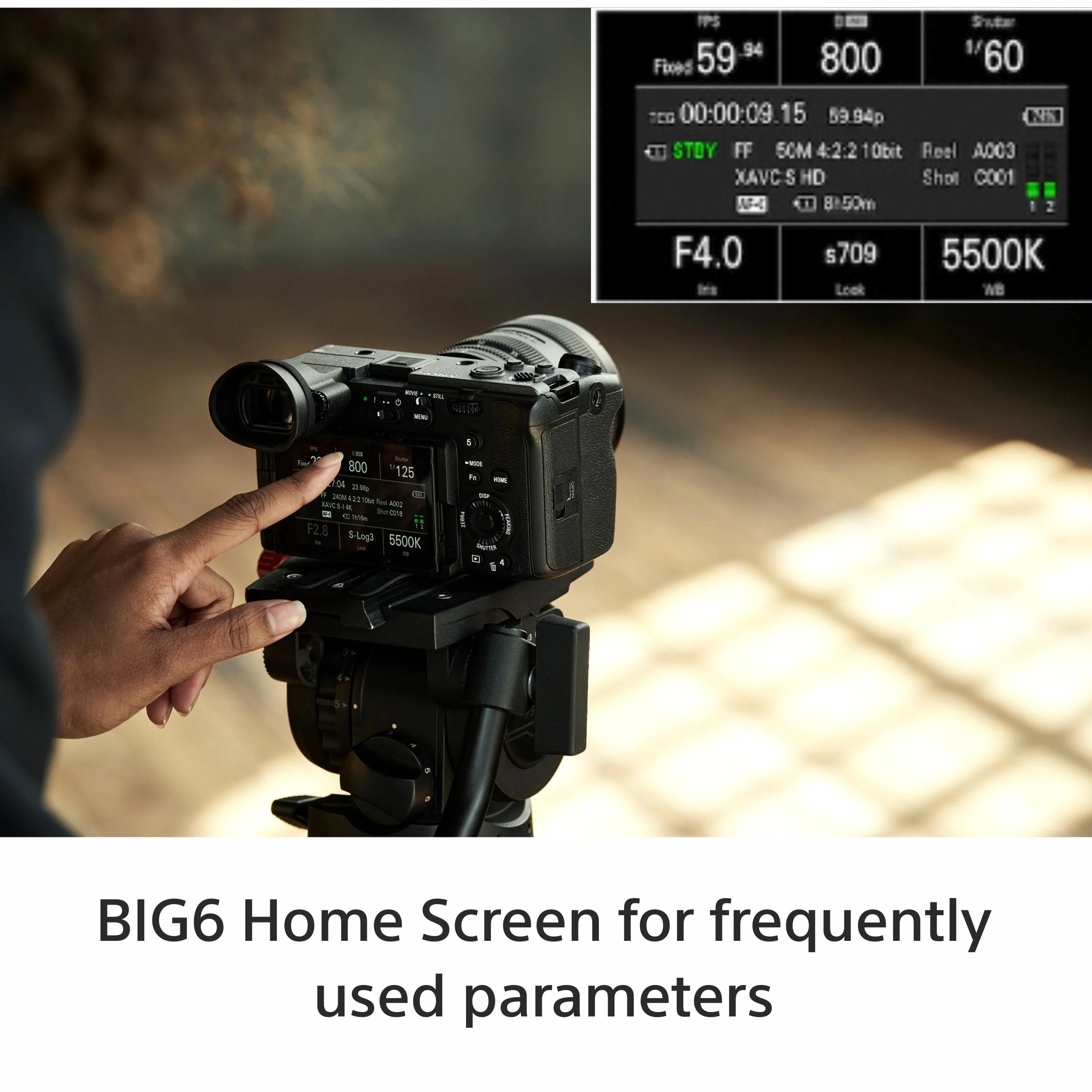 Sony Cinema Line FX2 Full-Frame Camera | 4K 60P | S-Cinetone | Dual Base ISO | Compact & Lightweight | Made for Filmmakers- Grey - Image 5