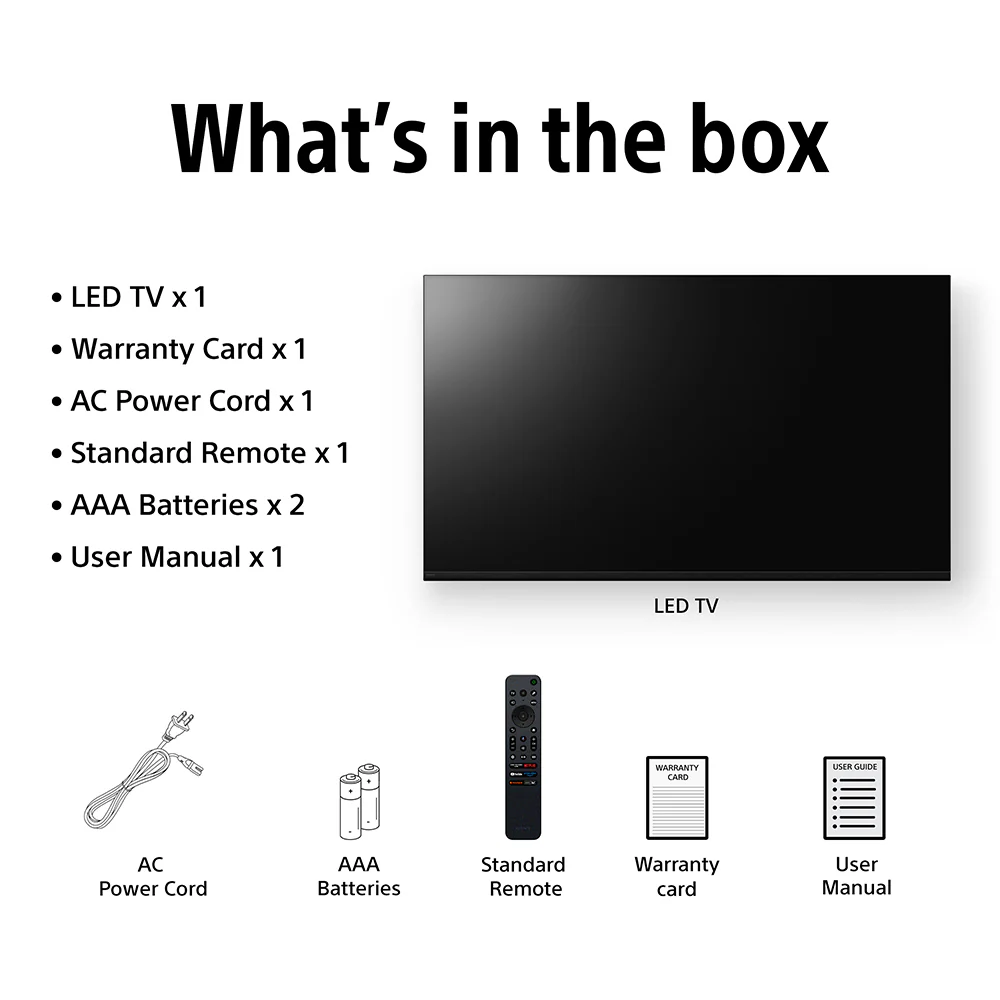 Sony 108 cm (43) BRAVIA 2 II 4K Ultra HD Smart LED Google TV K-43S22BM2 (Black) - Image 6