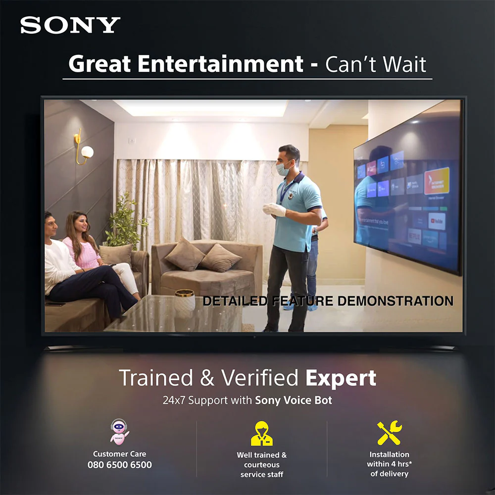 Sony 108 cm (43) BRAVIA 2 II 4K Ultra HD Smart LED Google TV K-43S22M2 (Black) - Image 22