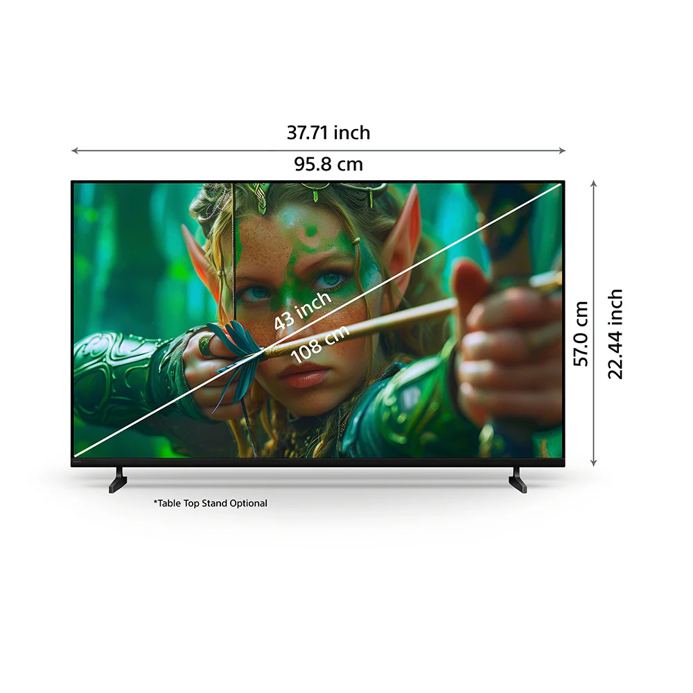 Sony 108 cm (43) BRAVIA 2 II 4K Ultra HD Smart LED Google TV K-43S22M2 (Black) - Image 8