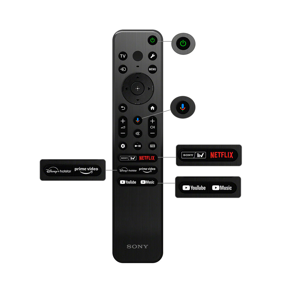 Sony 108 cm (43) BRAVIA 2 4K Ultra HD Smart LED Google TV K-43S25 (Black) - Image 7