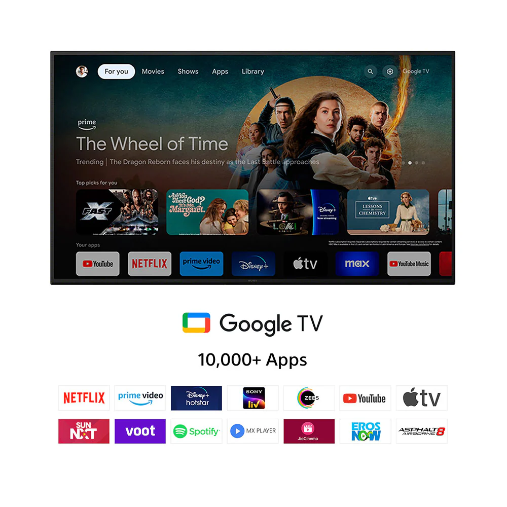 Sony 126 cm (50) BRAVIA 2 4K Ultra HD Smart LED Google TV K-50S25 (Black) - Image 5