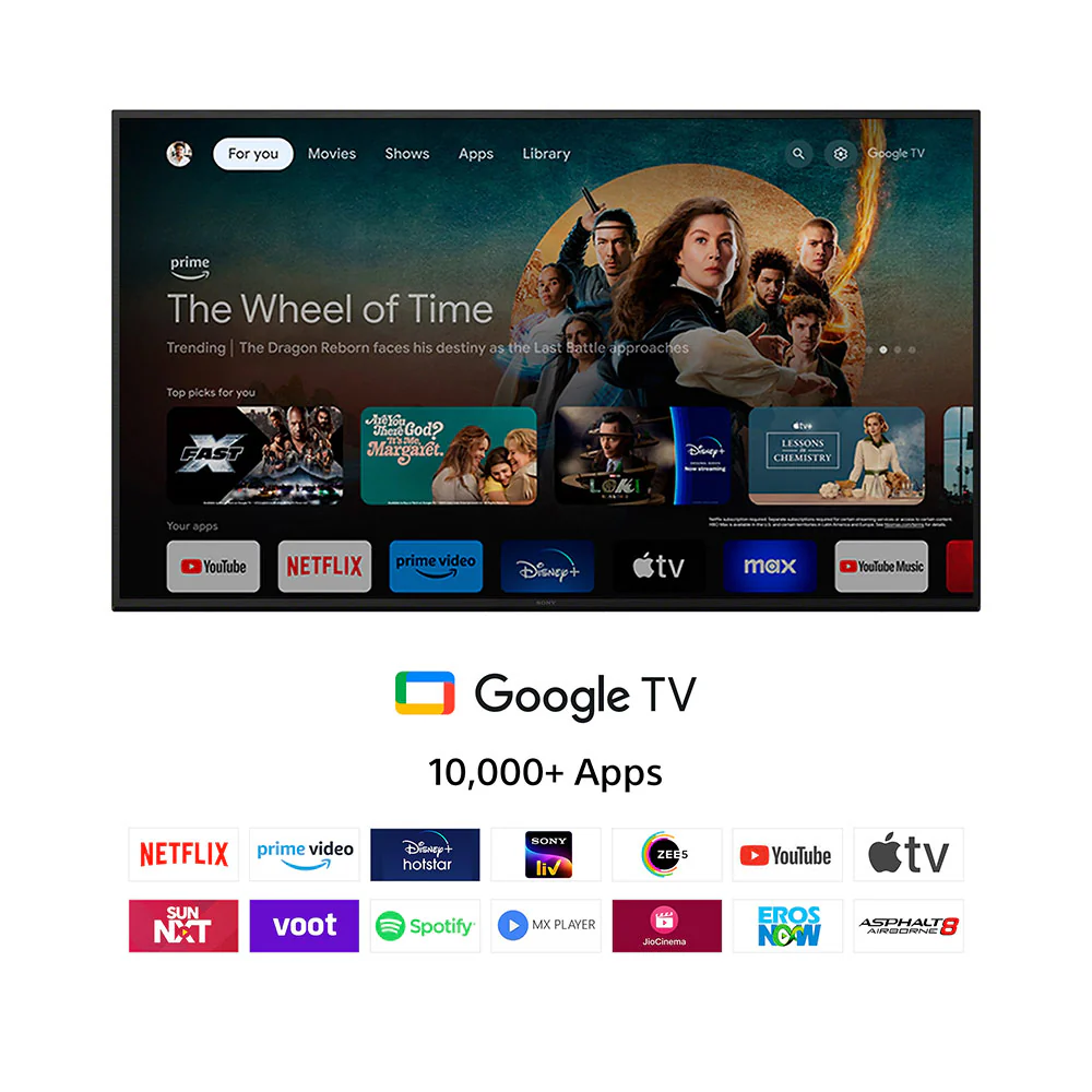 Sony 164 cm (65) BRAVIA 3 4K Ultra HD Smart LED Google TV K-65S30 (Black) - Image 5