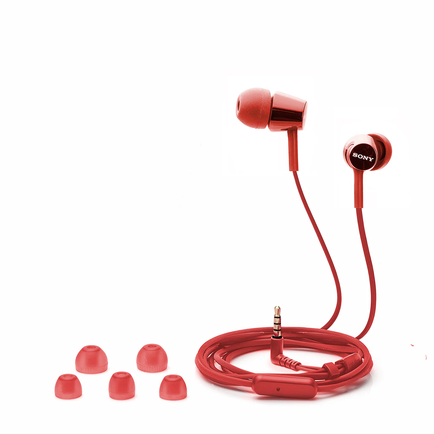 Sony MDR-EX155AP Wired In-Ear Headphones with Tangle Free Cable, Headset with Mic for Phone Calls - Image 4