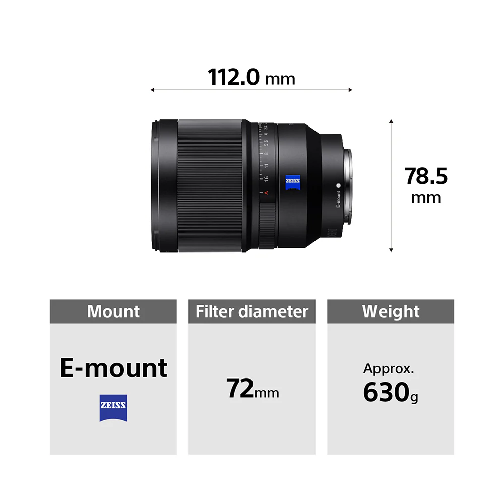 Sony Distagon T* FE 35mm F1.4 ZA (SEL35F14Z) E-Mount Full-Frame, Prime Lens - Image 7