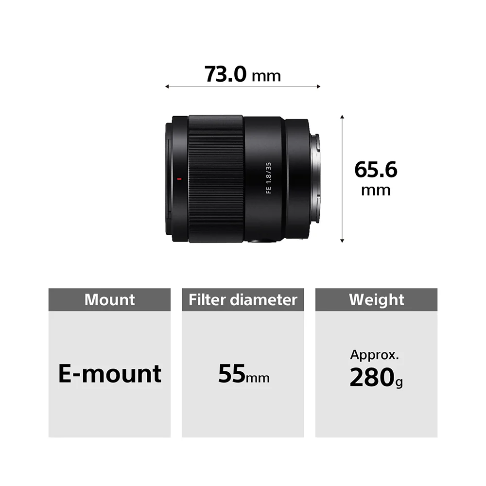 Sony FE 35mm F1.8 (SEL35F18F) E-Mount Full-Frame, Wide-angle Prime Lens - Image 9