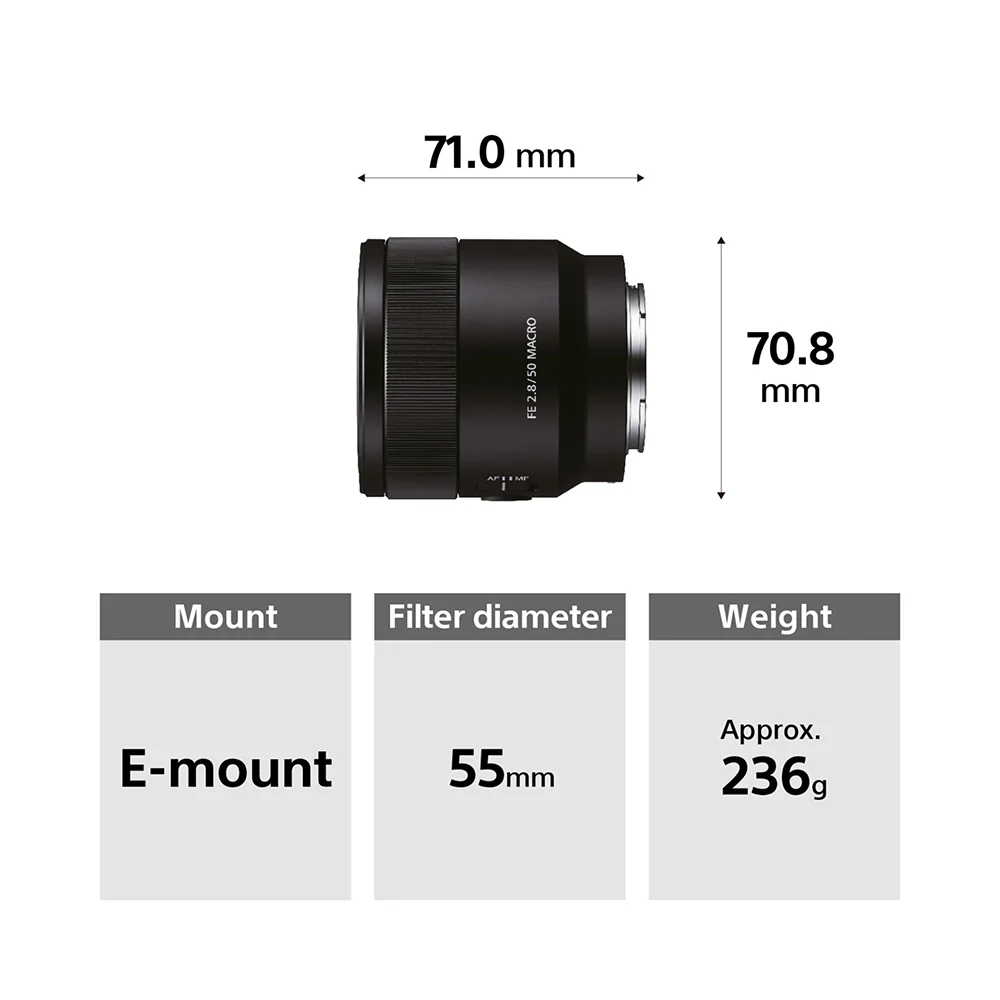 Sony FE 50 mm F2.8 Macro (SEL50M28) E-Mount Full-Frame, Standard Macro Prime Lens - Image 7