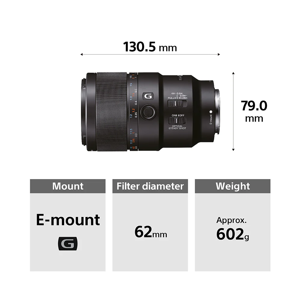 Sony FE 90mm F2.8 Macro G OSS (SEL90M28G) E-Mount Full-Frame, Mid-telephoto Macro Lens - Image 7