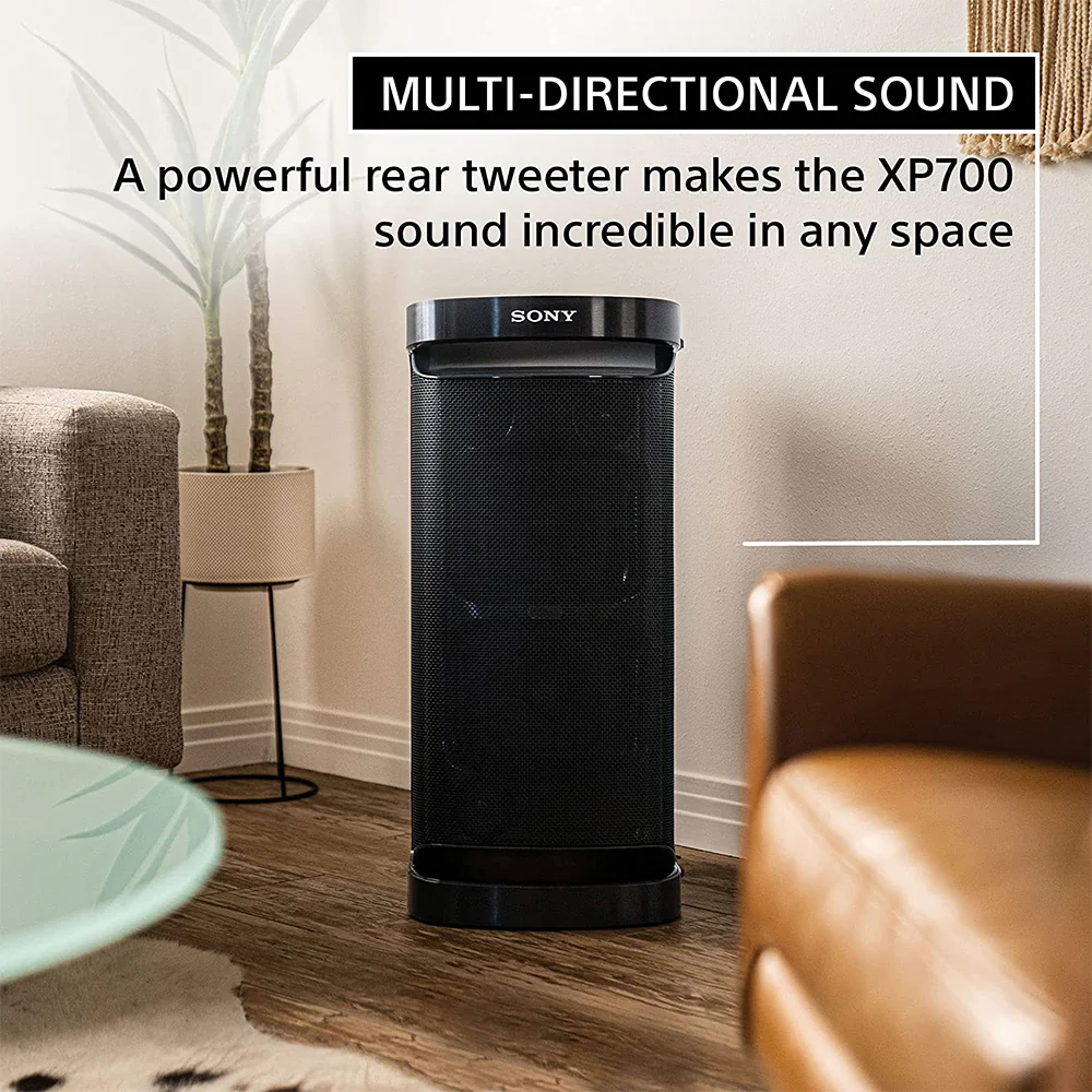 Sony SRS-XP700 Portable Wireless Bluetooth Party Speaker (Karaoke, IPX4 Splashproof with 25 Hour Battery, Ambient Light) - Image 5