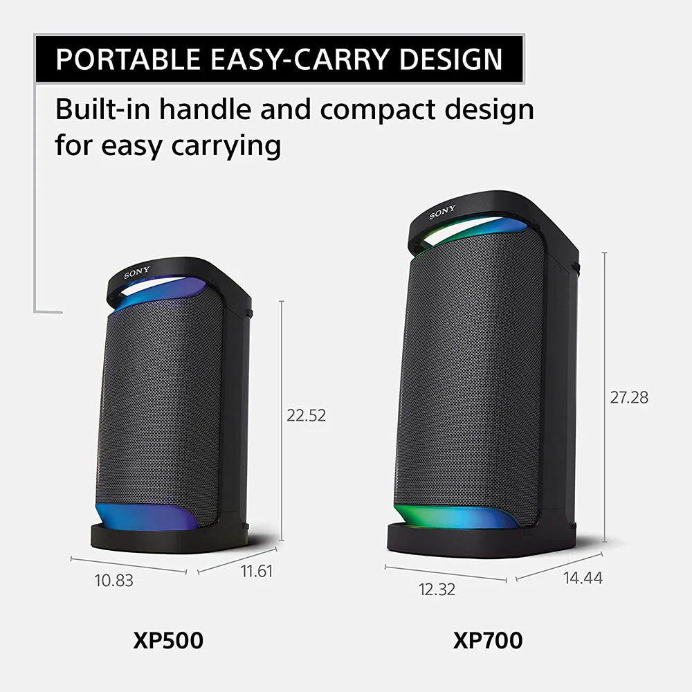 Sony SRS-XP700 Portable Wireless Bluetooth Party Speaker (Karaoke, IPX4 Splashproof with 25 Hour Battery, Ambient Light) - Image 9