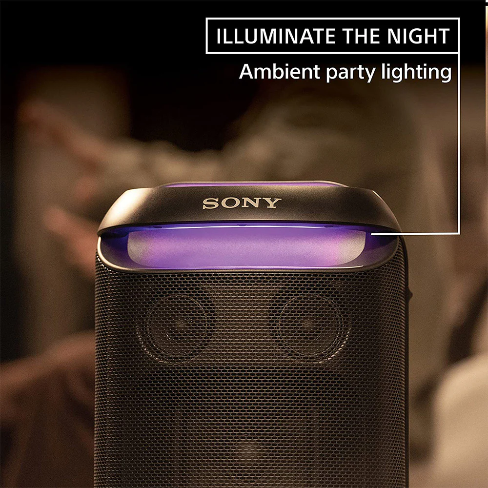 Sony SRS-XV800 X-Series Wireless Portable Bluetooth Karaoke Party Speaker IPX4 Splash-Proof with 25 Hrs Battery,TV Sound Booster,Built-in Handle & Wheels, Omnidirectional Sound and Ambient Lights - Image 4