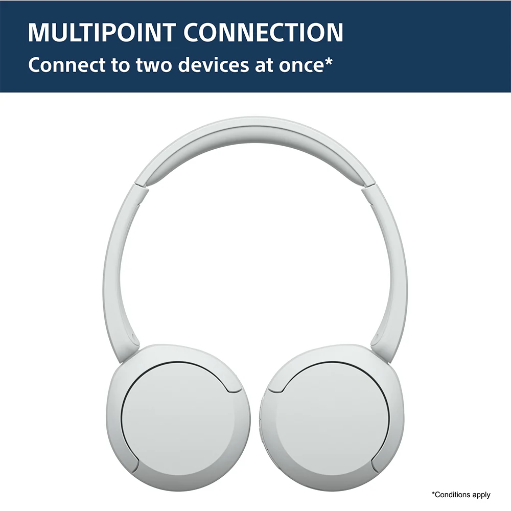 Sony WH-CH520, Wireless On-Ear Bluetooth Headphones with Mic, up to 50 Hours Playtime, DSEE Upscale, Multipoint Connectivity/Dual Pairing & Voice Assistant Support for Mobile Phones - Image 20