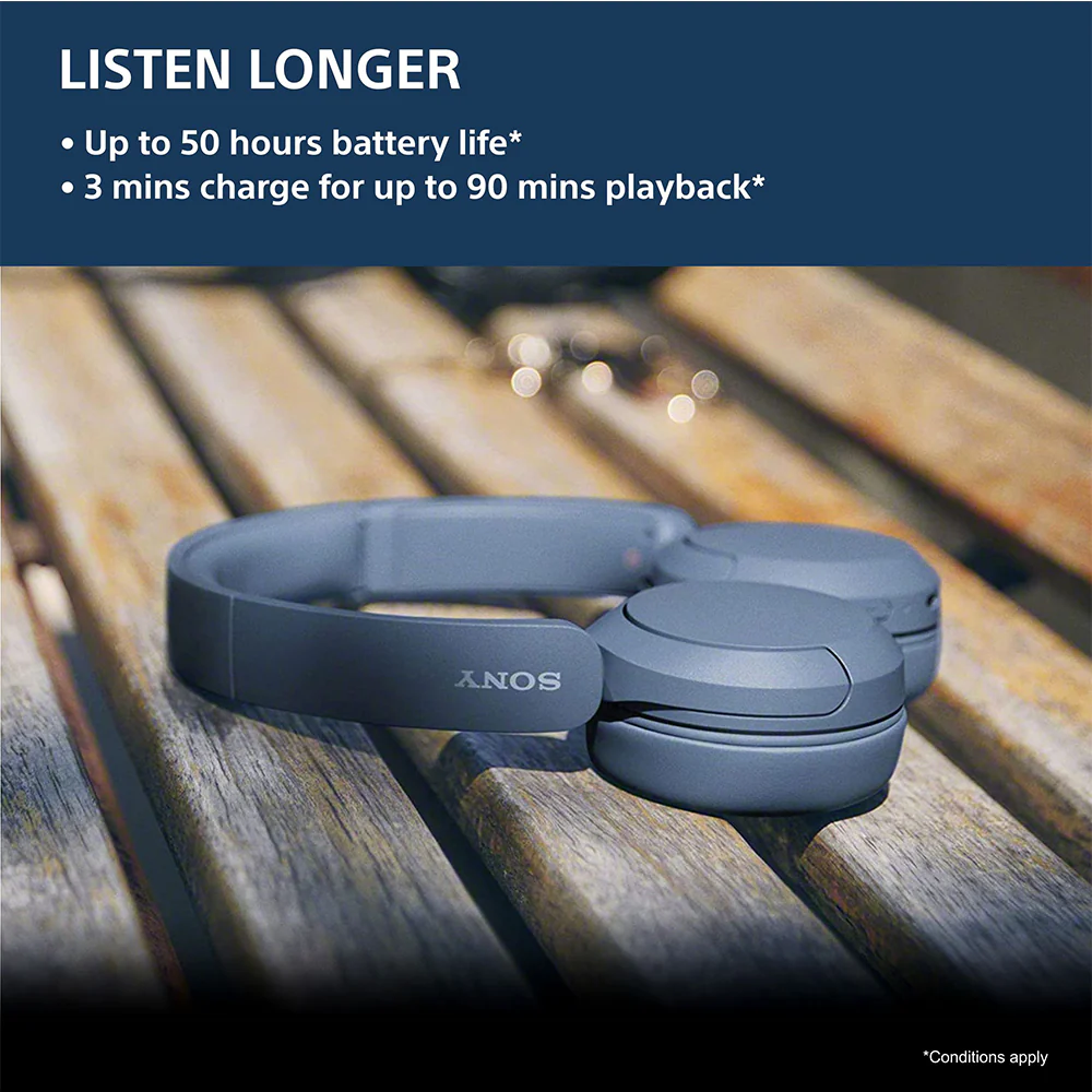 Sony WH-CH520, Wireless On-Ear Bluetooth Headphones with Mic, up to 50 Hours Playtime, DSEE Upscale, Multipoint Connectivity/Dual Pairing & Voice Assistant Support for Mobile Phones - Image 33