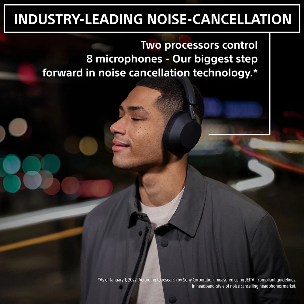 Sony WH-1000XM5 Wireless The Best Active Noise Cancelling Headphones, 8 Mics for Clear Calling, Battery- 40Hrs(w/o NC), 30Hrs(with NC), 3Min Quick Charge=3Hrs Playback, Multi Point Connectivity Black - Image 24