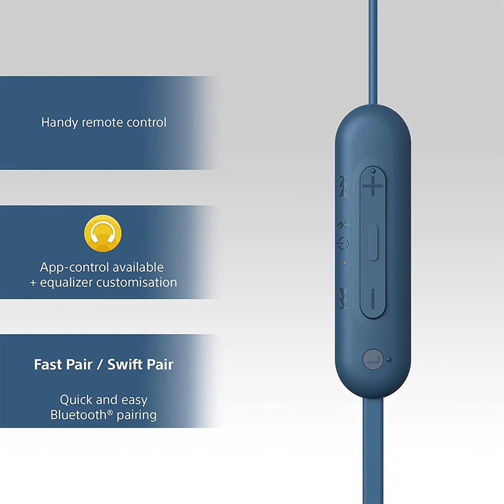 Sony WI-C100 Wireless Headphones with 25 Hrs Battery, Quick Charge, DSEE-Upscale, Splash Proof (IPX4), 360RA, Clear Bass, Fast Pair, in-Ear Bluetooth Headset with mic for Phone Calls & Music - Image 27
