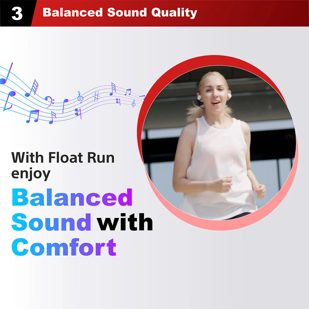 Sony Float Run WI-OE610 Headphones Designed for Running, Cycling, Hiking & Other Sports, Gym Headphones with Open-Ear Design, 10Hrs Battery, Splash Proof, Totally New Concept for Ear Health & Comfort - Image 14