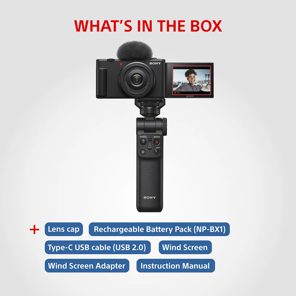 Sony ZV-1F Vlog Camera for Content Creators and Vloggers with Ultra-wide 20mm Prime Lens | Soft Skin Feature | Bokeh | Creative Look | Active Mode Stabilisation - Image 13