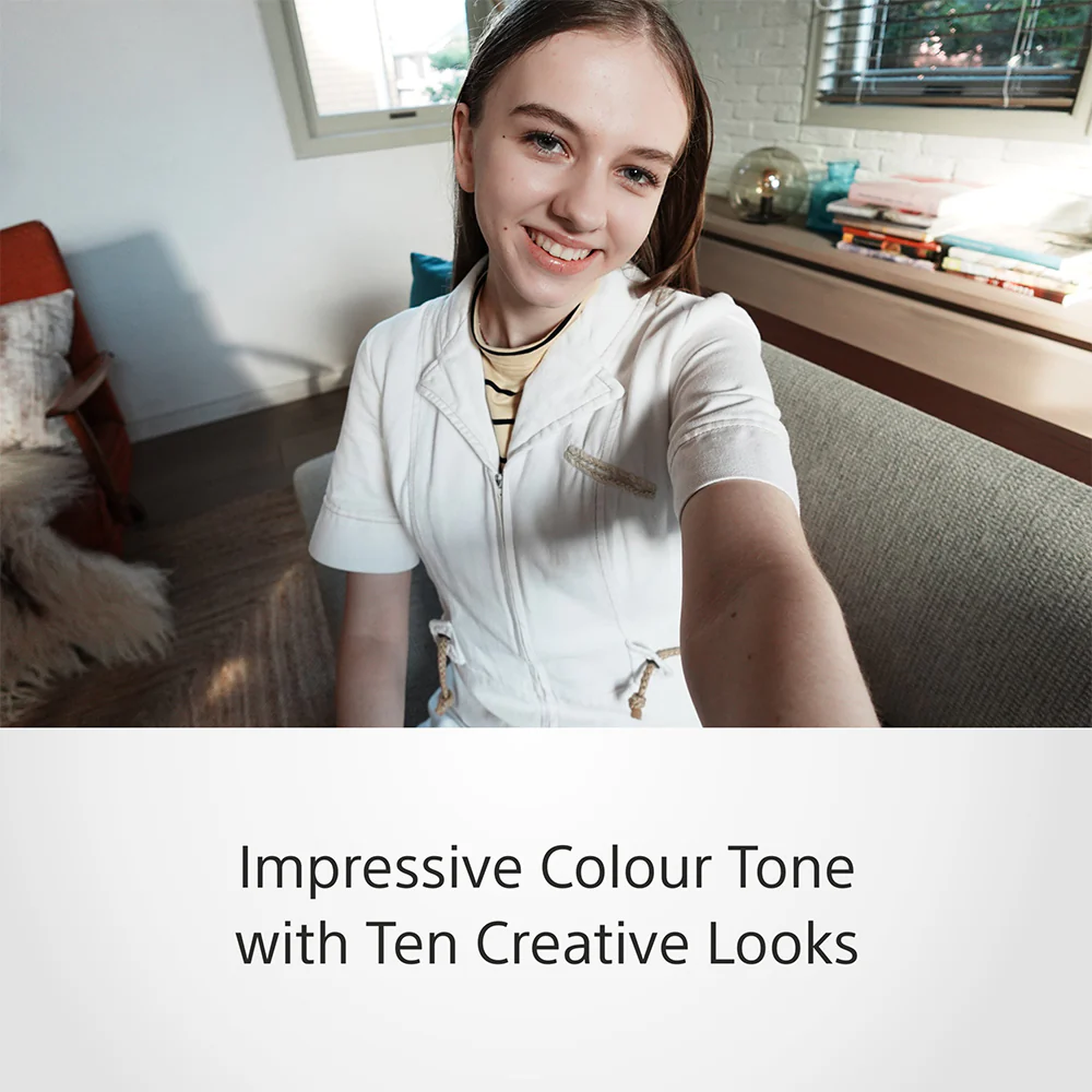 Sony ZV-1F Vlog Camera for Content Creators and Vloggers with Ultra-wide 20mm Prime Lens | Soft Skin Feature | Bokeh | Creative Look | Active Mode Stabilisation - Image 6